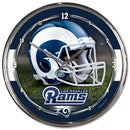 Los Angeles Rams Round Chrome Wall Clock