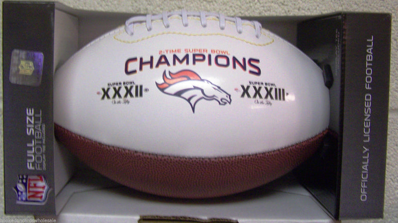 Denver Broncos Football Full Size On The Fifty 2 Time Champ