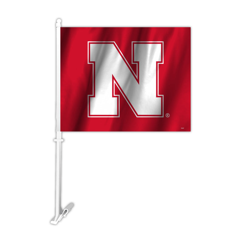 Nebraska Cornhuskers Car Flag N Logo - Special Order
