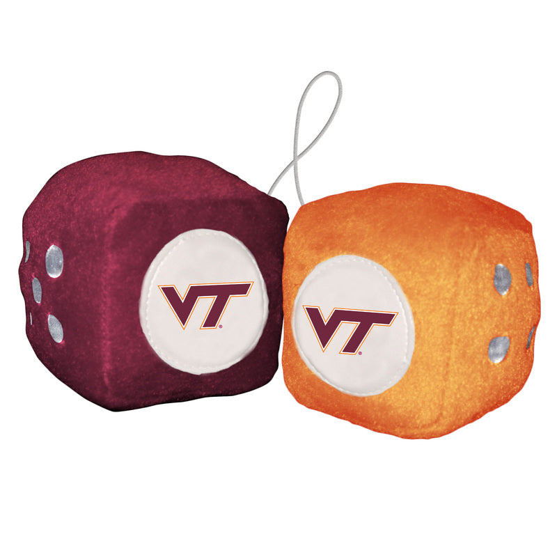 Virginia Tech Hokies Fuzzy Dice - Special Order