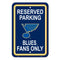 St. Louis Blues Sign 12x18 Plastic Reserved Parking Style - Special Order