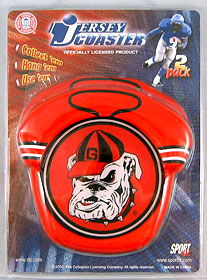 Georgia Bulldogs Jersey Coaster Set