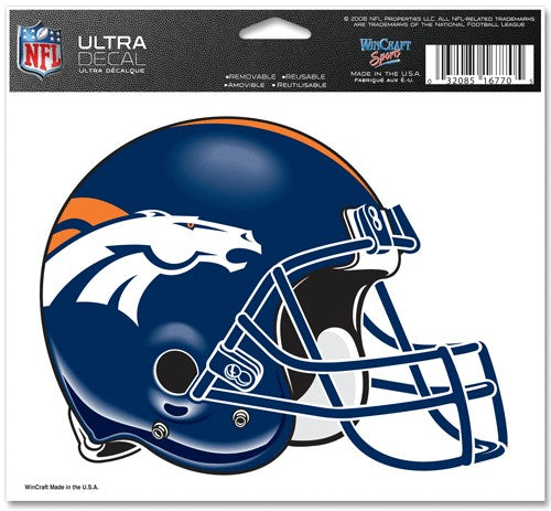 Denver Broncos Decal 5x6 Ultra Color