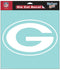 Green Bay Packers Decal 8x8 Die Cut White