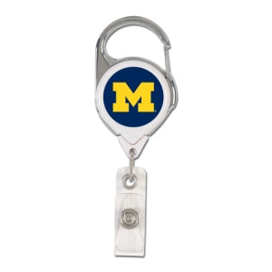 Michigan Wolverines Retractable Premium Badge Holder
