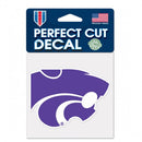 Kansas State Wildcats Decal 4x4 Perfect Cut Color