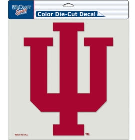 Indiana Hoosiers Decal 8x8 Die Cut Color