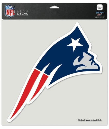 New England Patriots Decal 8x8 Die Cut Color