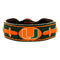 Miami Hurricanes Team Color Football Bracelet