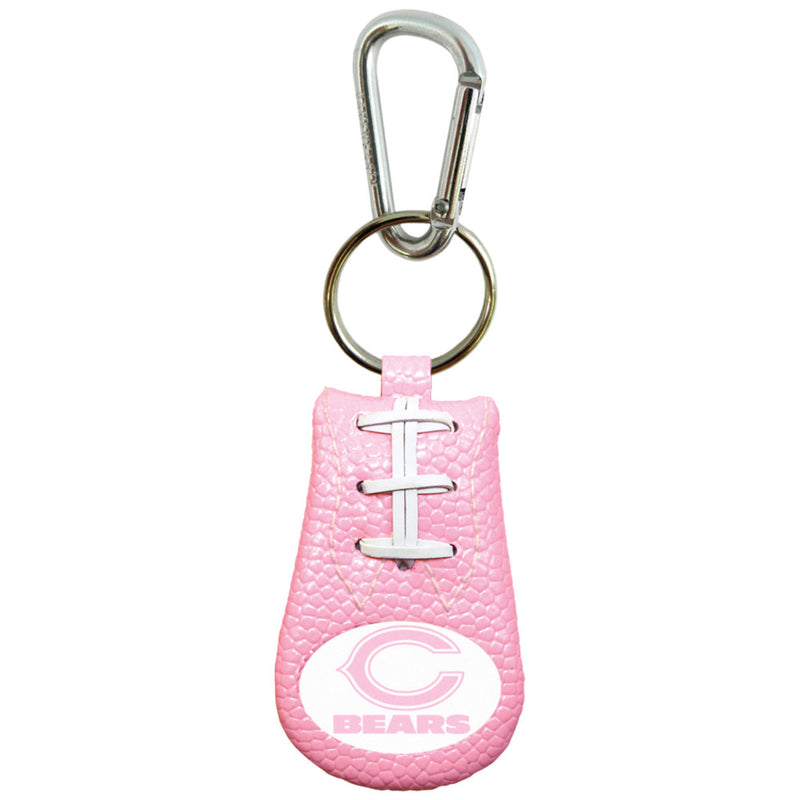 Chicago Bears Keychain Pink Football