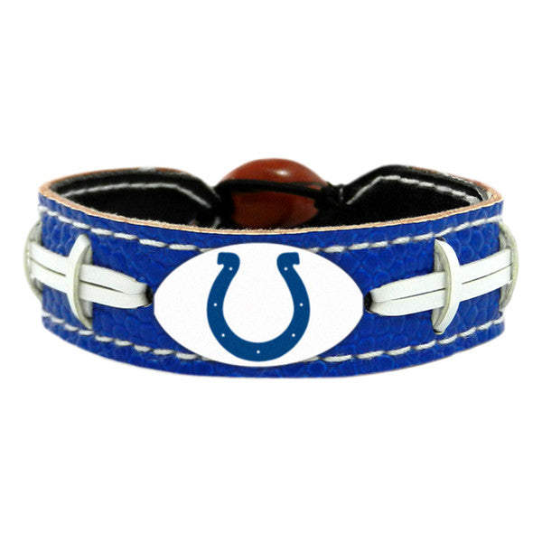 Indianapolis Colts Team Color Football Bracelet
