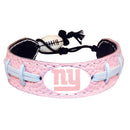 New York Giants Pink NFL Football Bracelet