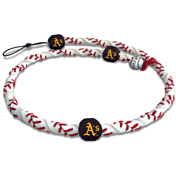 Oakland Athletics Classic Frozen Rope Baseball Necklace