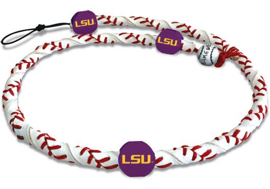 LSU Tigers Classic Frozen Rope Baseball Necklace