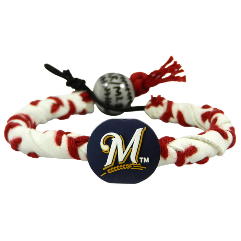 Milwaukee Brewers Classic Frozen Rope Baseball Bracelet