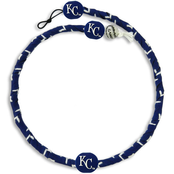 Kansas City Royals Team Color Frozen Rope Baseball Necklace
