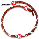 Nebraska Cornhuskers Spiral Football Necklace