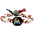 Miami Marlins Classic Frozen Rope Baseball Bracelet