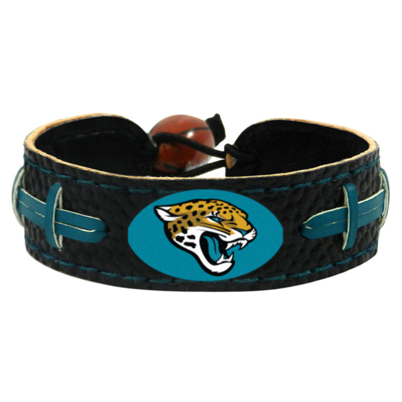 Jacksonville Jaguars Team Color Football Bracelet
