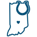 Indianapolis Colts Decal Home State Pride
