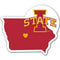 Iowa State Cyclones Decal Home State Pride Style - Special Order