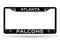 Atlanta Falcons License Plate Frame Chrome Black