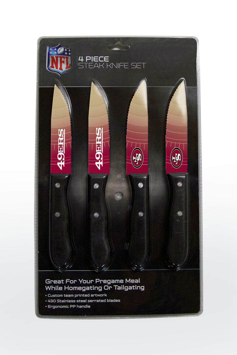 San Francisco 49ers Knife Set - Steak - 4 Pack