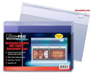 One Touch Resealable Bag - Booklet Horizontal - (50 per pack)