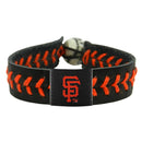 San Francisco Giants Baseball Bracelet - Team Color Style, Black