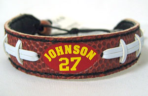 Kansas City Chiefs Larry Johnson Classic Football Jersey Bracelet