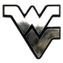 West Virginia Mountaineers Auto Emblem - Silver