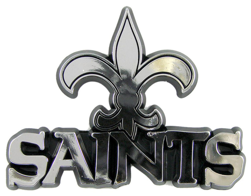 New Orleans Saints Auto Emblem - Silver