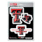Texas Tech Red Raiders Decal Die Cut Team 3 Pack