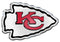 Kansas City Chiefs Auto Emblem - Color