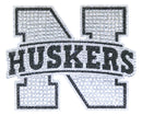 Nebraska Cornhuskers Auto Emblem - Rhinestone Bling