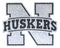 Nebraska Cornhuskers Auto Emblem - Rhinestone Bling