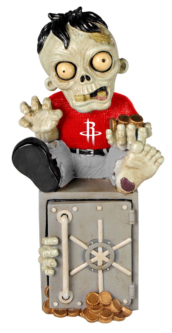 Houston Rockets Zombie Figurine Bank