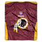 Washington Redskins Blanket 50x60 Raschel Jersey Design