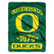 Oregon Ducks Blanket 46x60 Micro Raschel Varsity Design Rolled