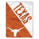 Texas Longhorns Blanket 46x60 Micro Raschel Halftone Design Rolled