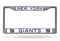 New York Giants License Plate Frame Chrome