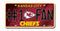 Kansas City Chiefs License Plate #1 Fan
