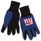 New York Giants Two Tone Youth Size Gloves